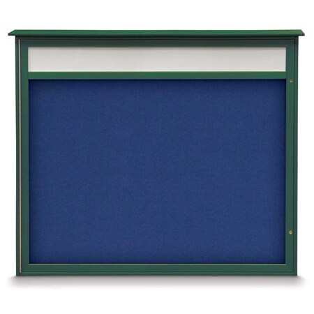 United Visual Products Double Door Enclosed Indoor Letterboard UV11255-GOLD-HUNGRN